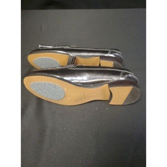 Coach Haydee Silver Pewter Metallic Leather Tasseled Loafer Shoes Size 6B NWOT - Picture 6 of 6